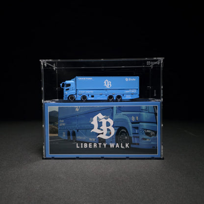GCD-102LT Acrylic Display Case for GCD Models Long Truck and Packaging Box 1/64