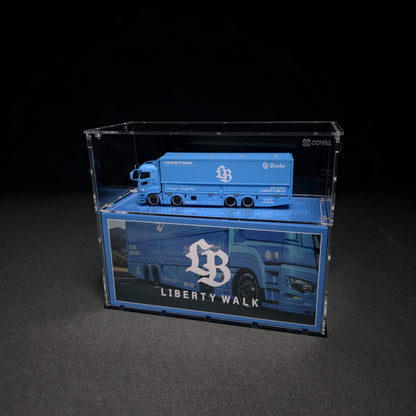 GCD-102LT Acrylic Display Case for GCD Models Long Truck and Packaging Box 1/64