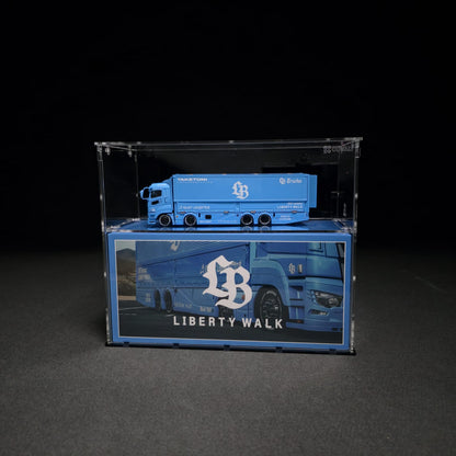 GCD-102LT Acrylic Display Case for GCD Models Long Truck and Packaging Box 1/64
