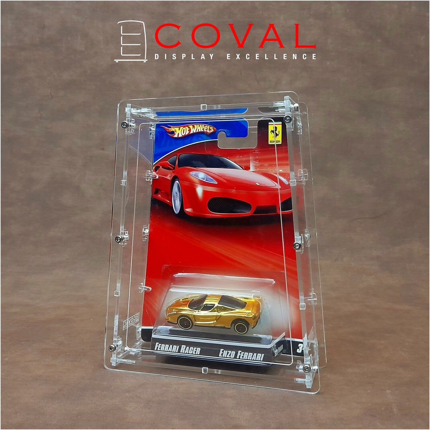 HFR-101 Acrylic Display Case for Single Hot Wheels Ferrari Racers