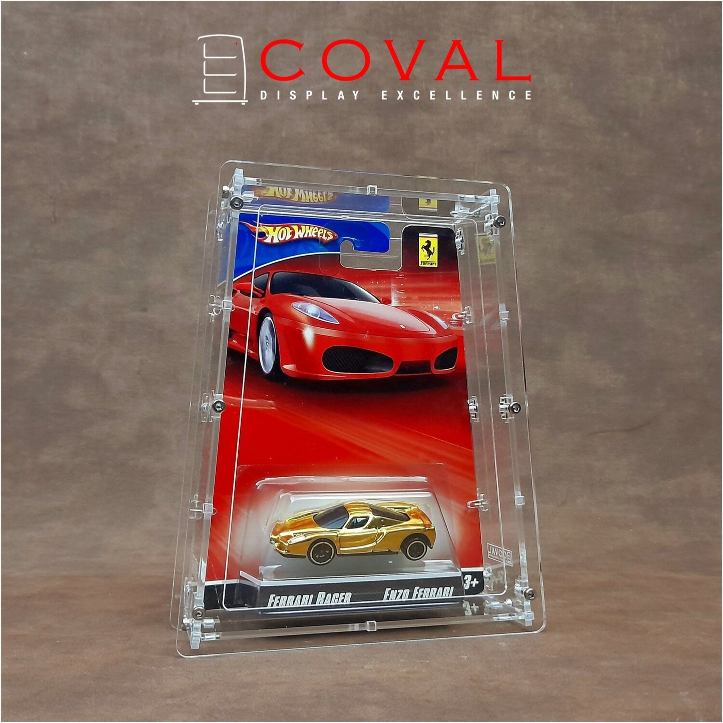 HFR-101 Acrylic Display Case for Single Hot Wheels Ferrari Racers