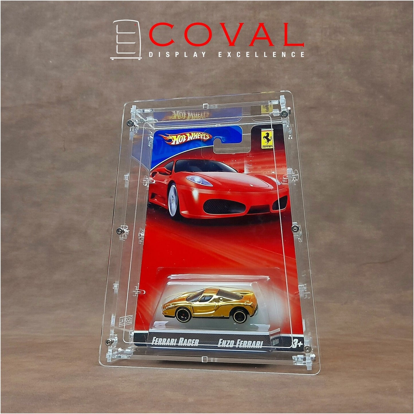 HFR-101 Acrylic Display Case for Single Hot Wheels Ferrari Racers