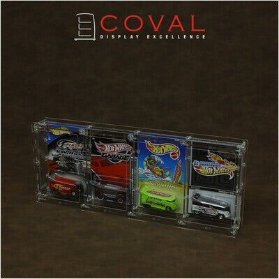 COVAL HRC-401 Acrylic Display Case for 4 x 1 Carded RLC and Mainline ...