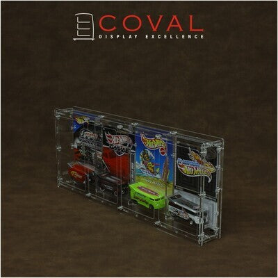 COVAL HRC-401 Acrylic Display Case for 4 x 1 Carded RLC and Mainline ...