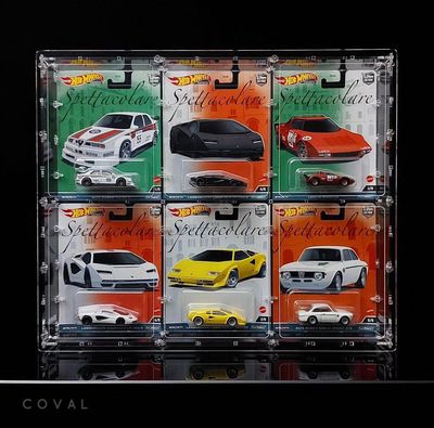 Hot Wheels Premium Display Case 未開封‼️ベルエア HWC-302 Acrylic Display Case for Six Premium Wide Carded Hot