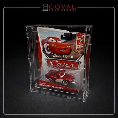 SCC-101 Acrylic Display for 1 Carded Character Cars *Stackable *Wall-mountable