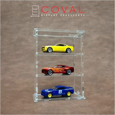 SMD-103 Acrylic Cabinet Holds 3 Loose Cars 1/64 Scale