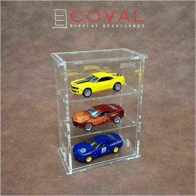 SMD-103 Acrylic Cabinet Holds 3 Loose Cars 1/64 Scale