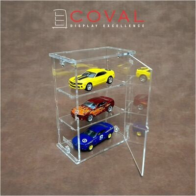 SMD-103 Acrylic Cabinet Holds 3 Loose Cars 1/64 Scale
