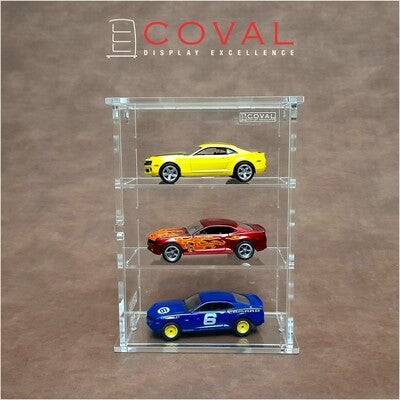 SMD-103 Acrylic Cabinet Holds 3 Loose Cars 1/64 Scale