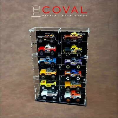 SMD-206 Acrylic Display Cabinet Holds 1/64 Loose Cars Holds 2 x 6