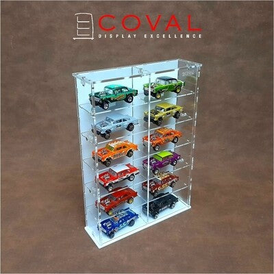 SMD-206 Acrylic Display Cabinet Holds 1/64 Loose Cars Holds 2 x 6