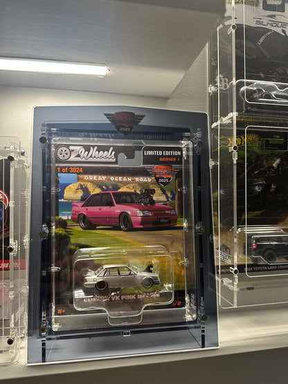 **PREORDER** OMX-101 Acrylic Display Case for OZWheels Carded Car *Melbourne Expo Exclusive