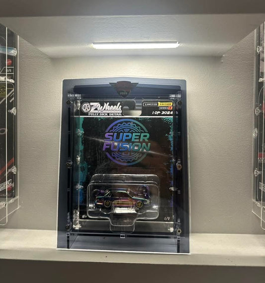 **PREORDER** OMX-101 Acrylic Display Case for OZWheels Carded Car *Melbourne Expo Exclusive